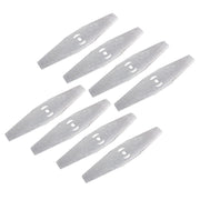 Emiif 8 Pcs Metal Lawn Mower Saw Blade Head Replacement Saw Blades Lawn Mower Fittings Cordless with Battery and Charger Accessories,Universal Craftsman String Trimmer attachments