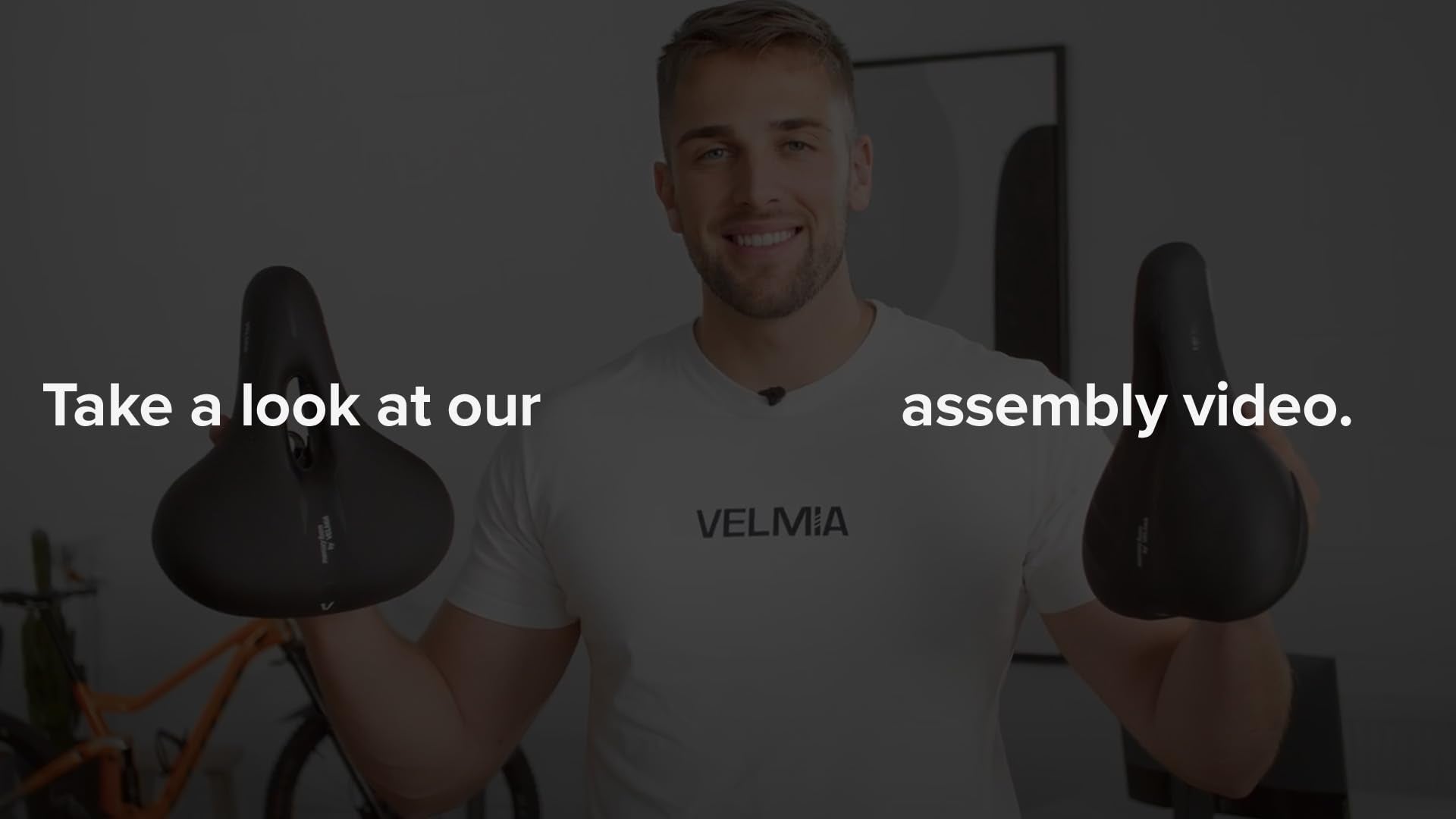 VELMIA Bike Seat Designed in Germany, Made of Comfy Memory Foam I Bicycle Seat for Men and Women, Waterproof Bike Saddle with Smart Zone-Concept I Exercise, for BMX, MTB & Road