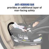 Graco SnugFit 35 Infant Car Seat with Simply Safe Adjust Harness System | Baby Car Seat with Anti Rebound Bar, Gotham