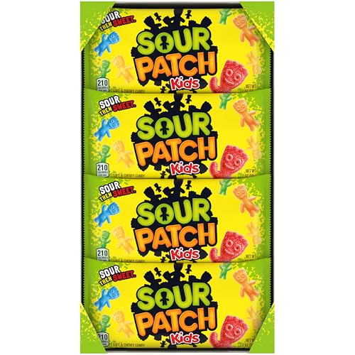 SOUR PATCH KIDS Soft & Chewy Candy, Bulk Candy, 24 - 2 oz Bags