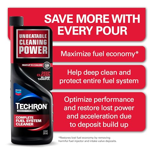 Chevron Techron Concentrate Plus Fuel System Cleaner, 12 oz, Pack of 1