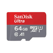 SanDisk 64GB Ultra microSDXC -I Memory Card with Adapter - 120MB/s, C10, U1, Full HD, A1, Micro SD Card - SDSQUA4-064G-GN6MA