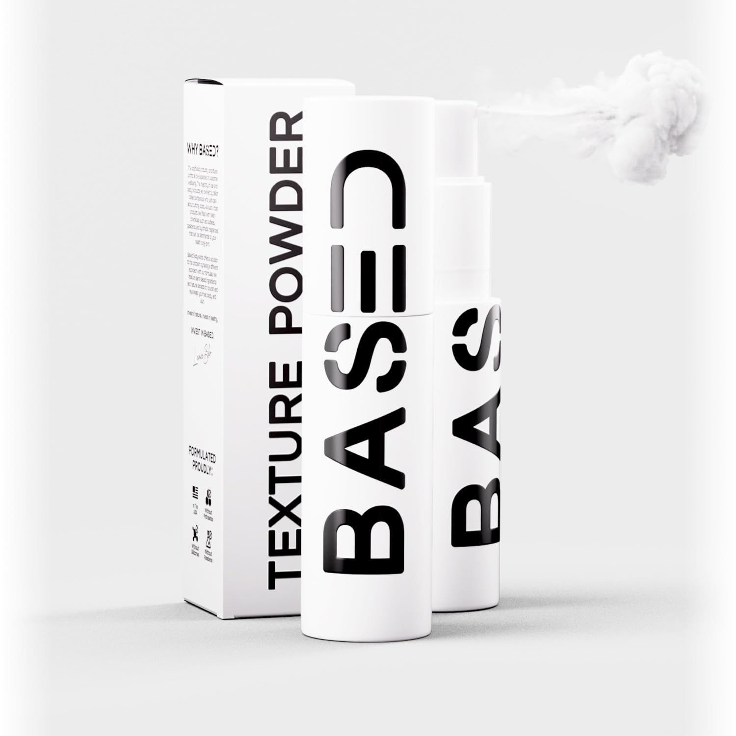 BASED Hair Texturizing Powder, Lightweight & Volumizing Hair Styling Powder with Matte Finish, Add Texture to Hair with Medium Hold, Best for Short to Medium Hair, (1.69oz Bottle, Pack of 1)