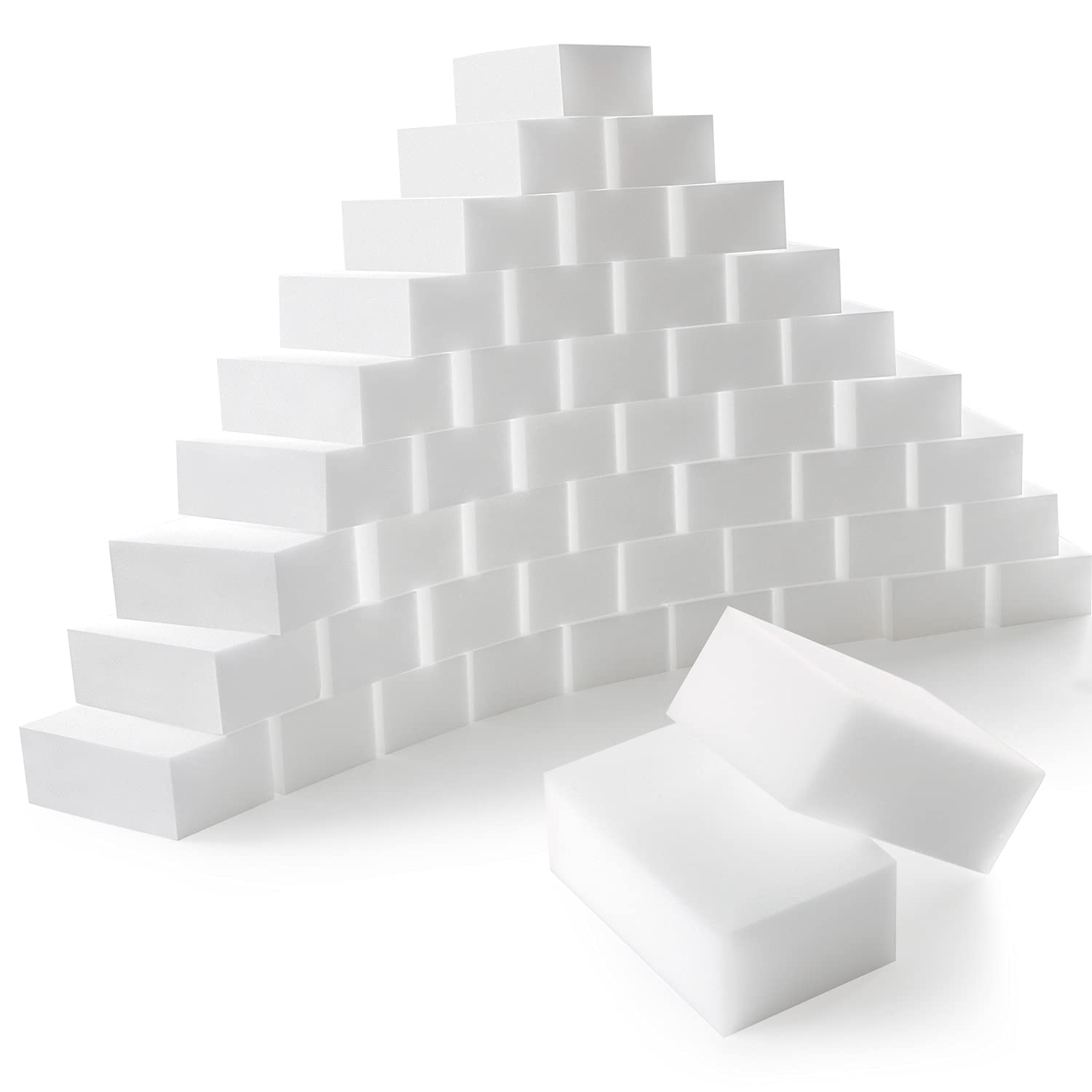 50-Pack 8x5x3cm Cleaning Sponge Melamine Multi-Functional Sponges for Kitchen, Bathroom, Toilet