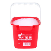 Restaurantware RW Clean 3 Quart Cleaning Bucket 1 Detergent Square Bucket - With Measurements Built-In Spout And Handle Red Plastic Utility Bucket For Home Or Commercial Use