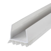 M-D Building Products 43336 Vinyl Cinch® U-Shape Slide-On Under Door Seal, Easy-to-Install, Energy-Saving, Weatherproof Seal for Doors, Effective Draft Blocker, Ideal for Home (36 Inch, White)