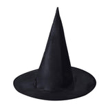 Feeke Bacekounefly Adult Womens Black Witch Hat For Halloween Costume Accessory (Black), 1Pcs