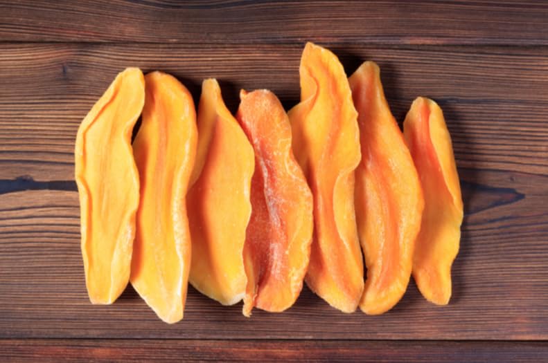 Dried Mango Slices 48 Oz - Delicious Texture Soft & Juicy Low Sugar Added Dried Mango - Naturally Ripened Mangos Dried Fruits - Gluten Free Non GMO Natural Source of Vitamin C, in Resealable Bag 3 Lbs