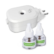 Ddrihlees Mosquito Repeller, Electronic Mosquito Repellent Plug in Indoor Use, Includes 2-Pack 280 Hr Repellent Refills, No Candles or Flames, DEET-Free, for Home, Bedroom, Office, Kitchen (White)