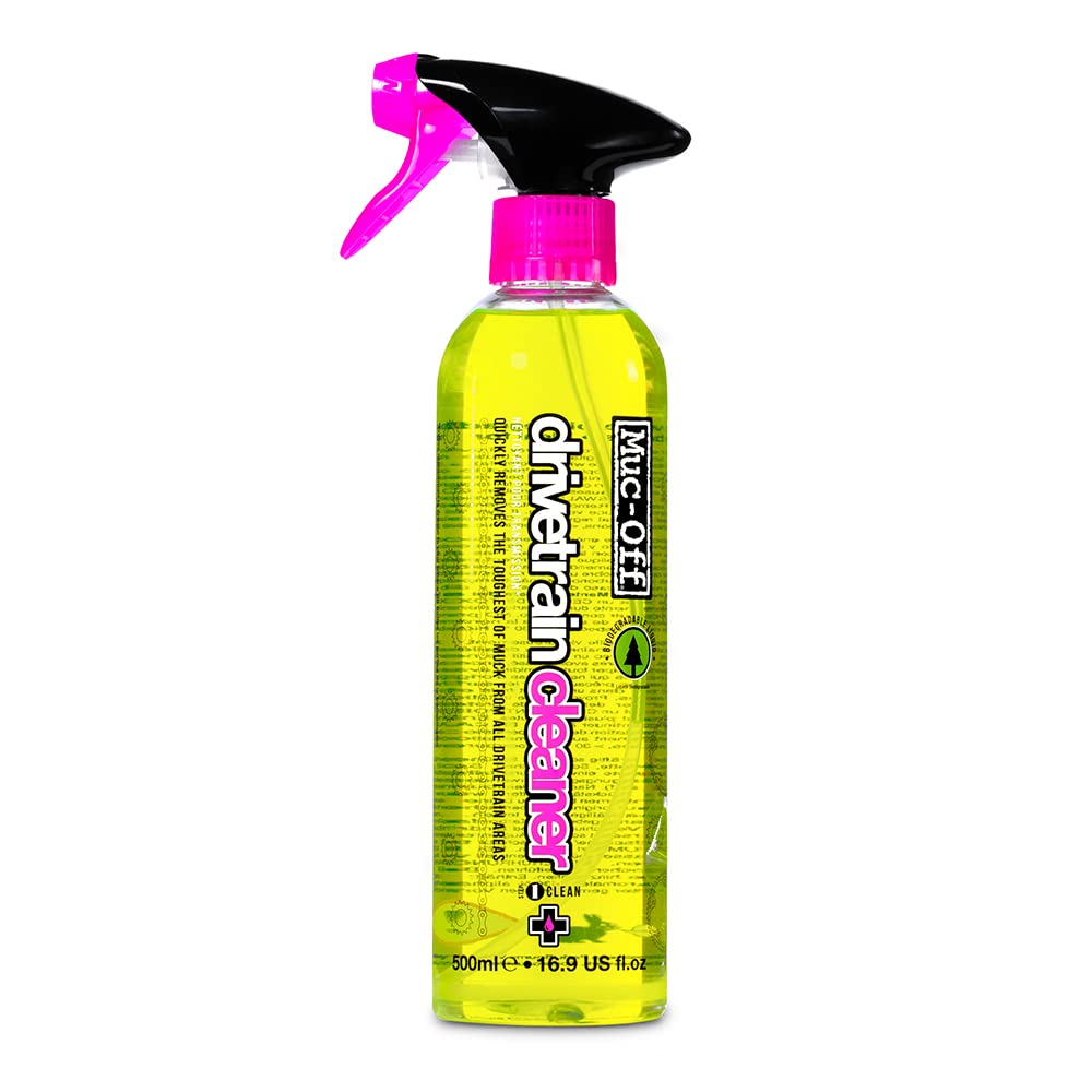 Muc-Off Drivetrain Cleaner, 25.4 fl oz - Effective Bike Chain Cleaner and Bike Chain Degreaser Spray - Bike Cleaner for MTB/Gravel/Road/BMX