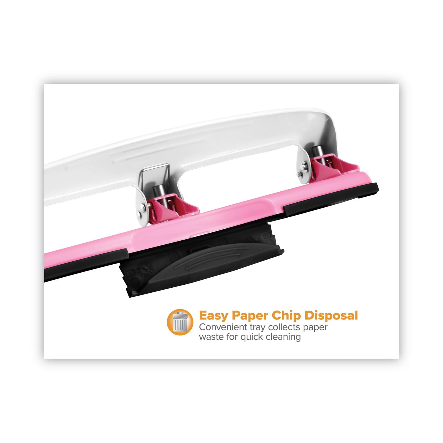 PaperPro inCOURAGE 12 Reduced Effort 3-Hole Punch, 12 Sheets, Pink (2188)