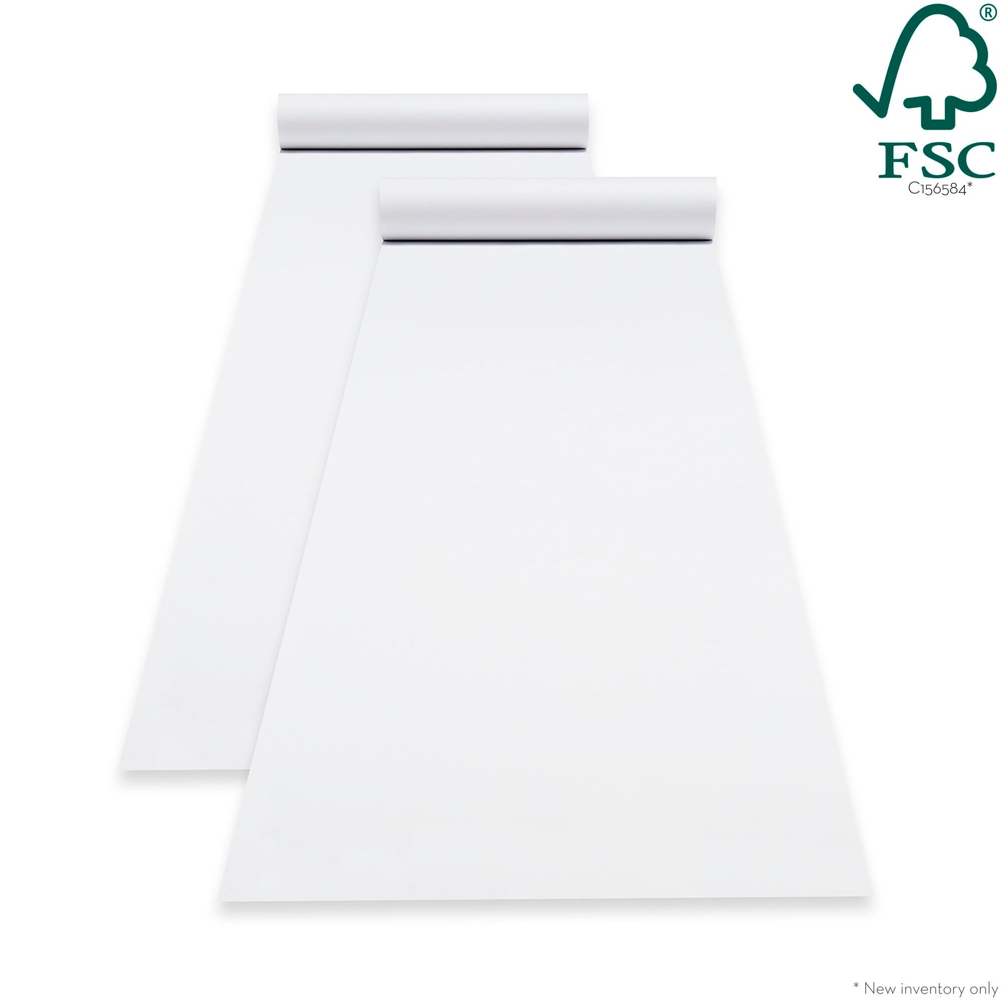 Melissa & Doug Deluxe Easel Paper Roll Replacement (17 inches x 75 feet) - 3-Pack - FSC Certified