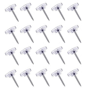 150 Count Push Pins, Clear Thumb Tacks, Flat Thumb Tacks Steel Point and Clear Plastic Head Pushpins, Transparent Thumbtacks for Cork Board Bulletin Boards for School, Office, Cork Board,Wall Hanging,