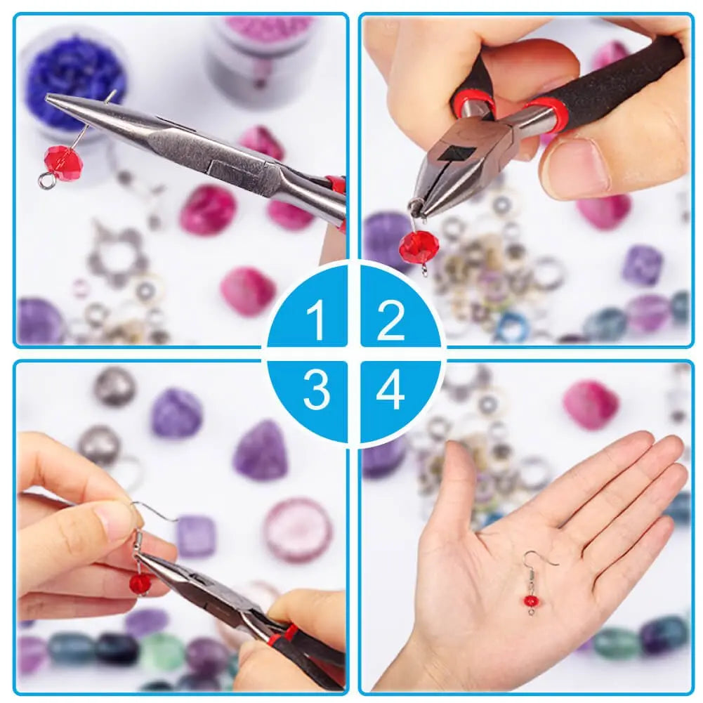 PAXCOO Jewelry Making Supplies Kit with Tools, Wires, Findings for Jewelry Repair and Beading