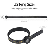 Upgraded Ring Sizer Measuring Set Reusable Finger Size Gauge Measure Tool Jewelry Sizing Tools 1-17 USA Rings Size