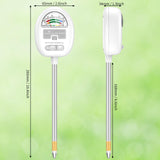 [Upgraded] Soil Moisture Meter, 4-in-1 Soil pH Tester, Soil Moisture/Light/Nutrients/pH Meter for Gardening, Lawn, Farming, Indoor & Outdoor Plants Use, No Batteries Required, Gifts for Plants Lover