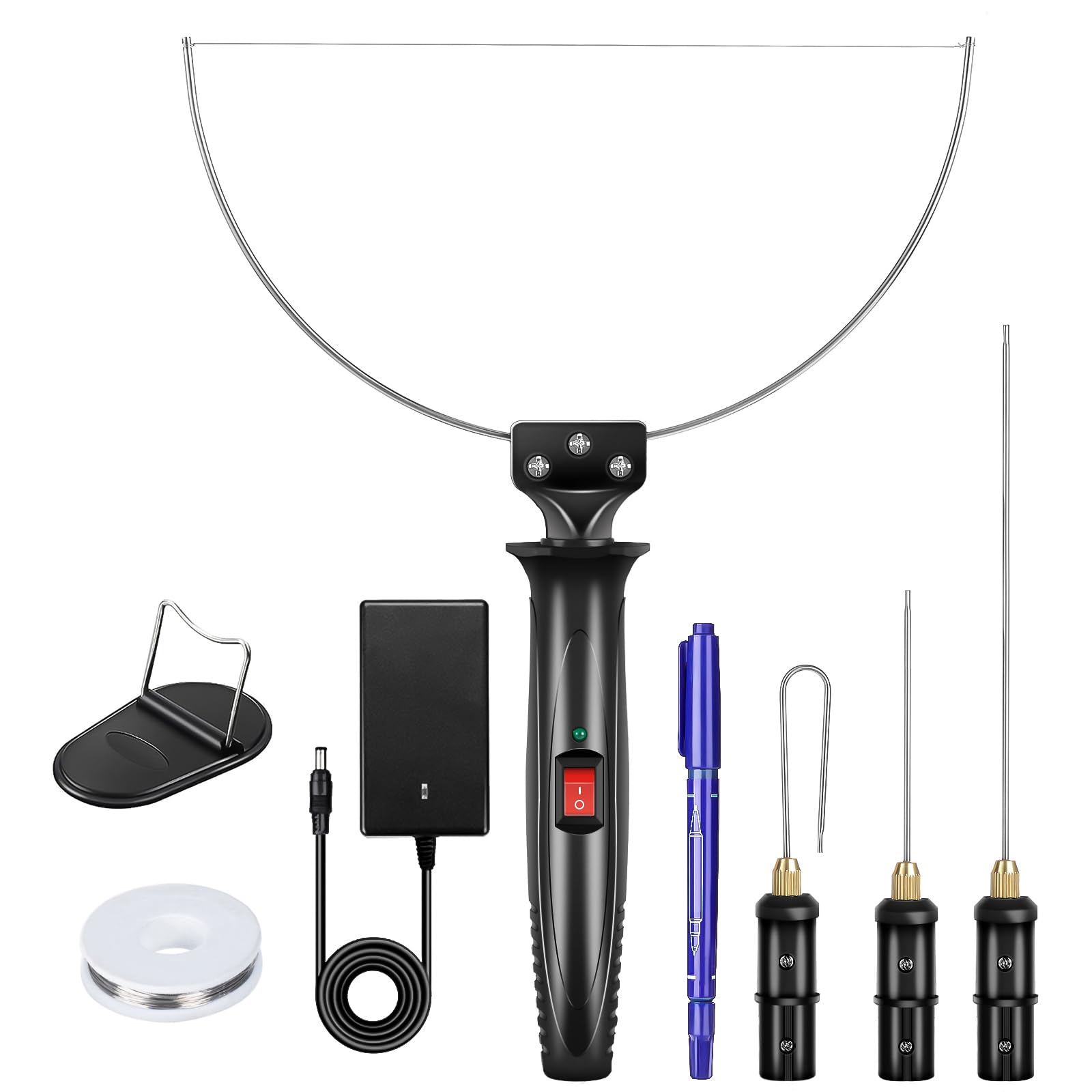 GOCHANGE 4 in 1 Foam Cutter Set, 18W Electric Styrofoam Cutting Tools Kit, 100-240V Hot Wire Cutter Tool With Power Adapter For DIY Craft, Small Cutting Project, Foam Carving & Digging