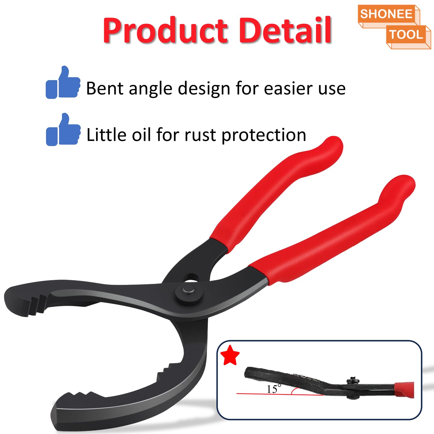 Oil Filter Wrench (L:12", Jaw Capacity: 60mm to 102mm), Automotive Oil Filter Removal Tool for Oil Change, Adjustable Fuel Filter Wrench Plier (1 Set)