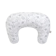 Boppy Nursing Pillow - Ergonomic Bottle & Breastfeeding Pillow with High, Firm, Large Area, Water-Repellent Cushion with Washable Cover; Baby Safety Alliance Verified - Gray Gentle Leaves