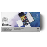 Winsor & Newton Cotman Watercolor Paint Set, Sketchers' Pocket Set, 12 Half Pan w/ Brush