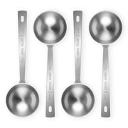 Flezoo 4Pcs Coffee Scoop Spoon - 1 Tablespoon 15ML Stainless Steel Long Handle Measuring Spoons for Ground Coffee, Loose Tea and Powder