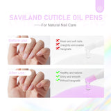 SAVILAND Natural Cuticle Oil Pen: 12PCS Revitalizing Cuticle Oil for Nails with Vitamin E For Repair Cuticles Overnight Cuticle Softener Nail Strengthener Protector for Damaged Skin Thin Nail