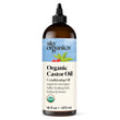 Sky Organics Organic Castor Oil, 100% Pure, Hexane Free, Cold-Pressed to Support Stronger, Fuller-Looking Hair, Eyelashes & Eyebrows,Good for Castor Packs, Navel Oiling, Carrier Oil Use, 16 fl oz