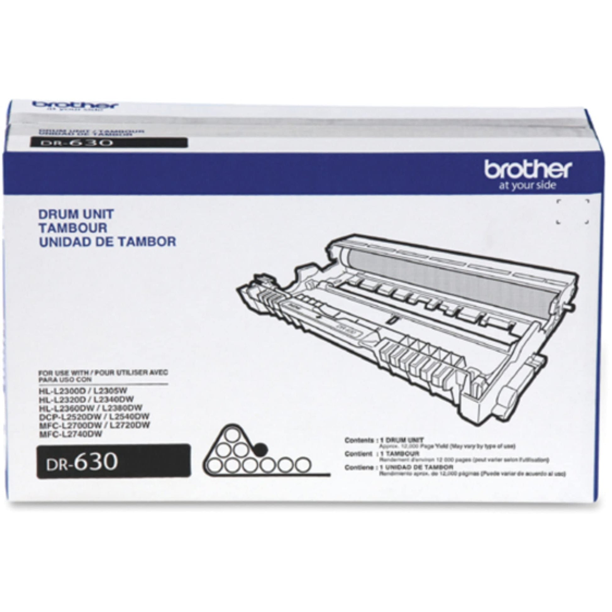 BROTHER Genuine DR630 Original Drum Unit Black