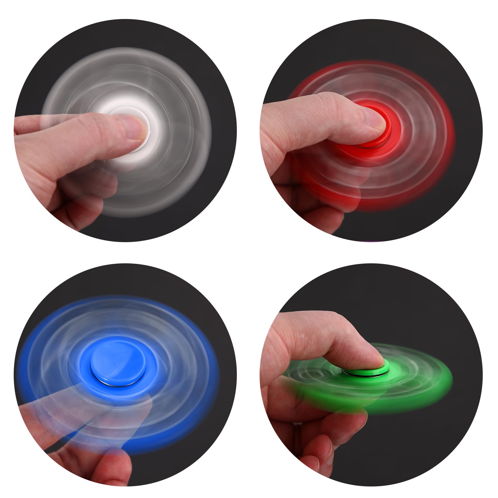 SCIONE Fidget Spinners Toys 5 Pack, Sensory Hand Fidget Pack Bulk, Anxiety Toys Stress Relief Reducer, Party Favors for Kids Adults Goodie Bag Stuffers,Fidget Stress Toys for Students Anxiety Relief