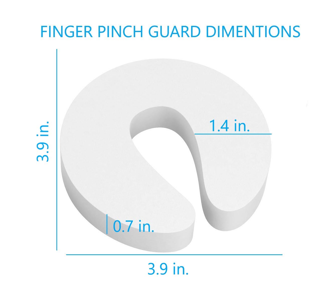 Door Pinch Guard and Door Slam Stopper 6pk. Use Safety Door Guard Made of Soft Foam to Keep Door Open. Serves As a Protector for Kids by Arcleer