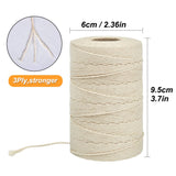 Tenn Well Cooking Twine, 3Ply 656Feet 1mm Food Safe Cotton Kitchen String Butchers Twine for Roasting, Trussing Turkey, Tying Meat, Making Sausage, Baking and More