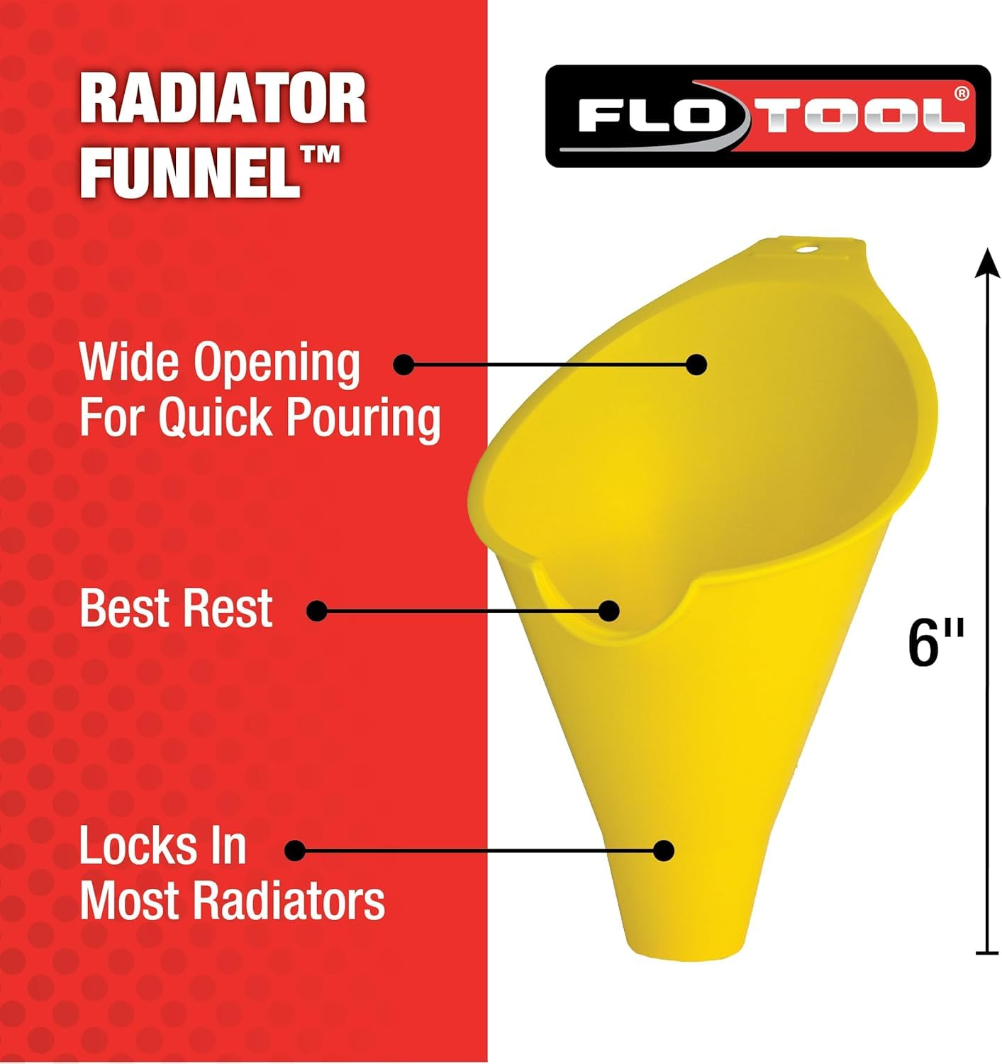 FloTool 10712MX4 Super Quad Funnel for Oil, Lubricant and Other Fluids, 4pk