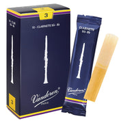 Vandoren CR103 Bb Clarinet Traditional Reeds Strength 3; Box of 10