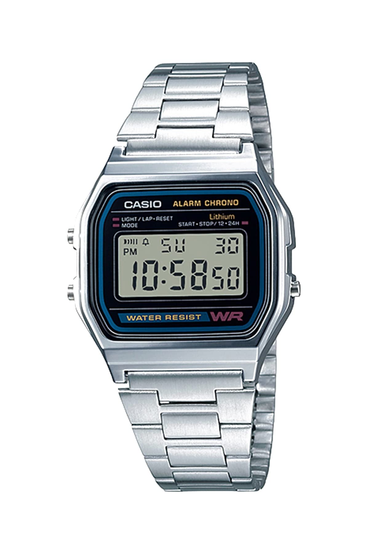 Casio Men's Vintage A158WA-1 Water Resistant Digital Watch