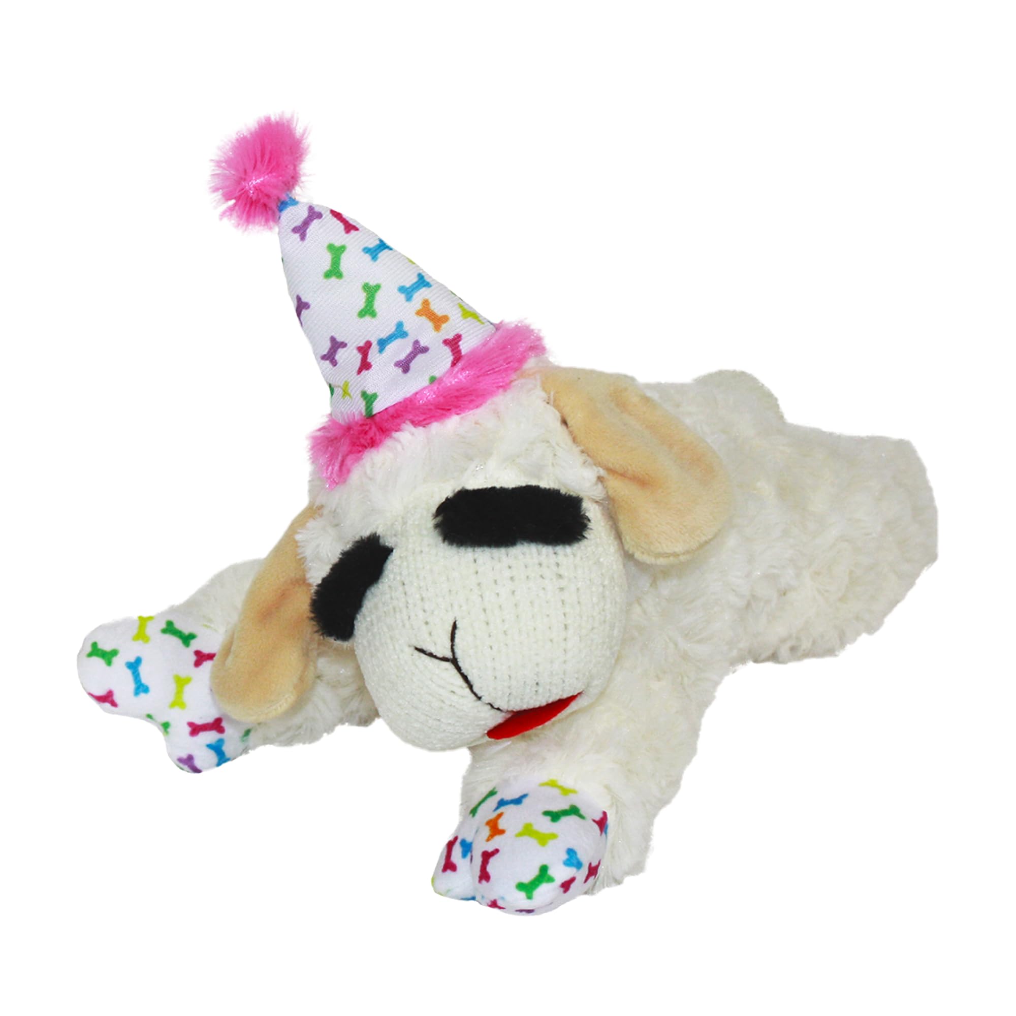 Multipet Holiday Lambchop Dog Toy 6", for small breeds
