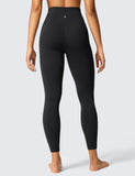 CRZ YOGA Womens Butterlift High Waisted Workout Leggings 25" - Pilates Gym Athletic Yoga Pants Buttery Soft Black Small