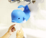 Bath Spout Cover for Bathtub - Protects Baby from Bumping Head During Bathing Time Baby Faucet Cover Universal Faucet Protective Cover Whale Design（Blue）