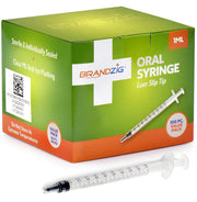 1ml Oral Syringe - 100 Pack Ã¢ÂÂ Luer Slip Tip, No Needle, Sterile Individually Blister Packed - Medicine Administration for Infants, Toddlers and Small Pets