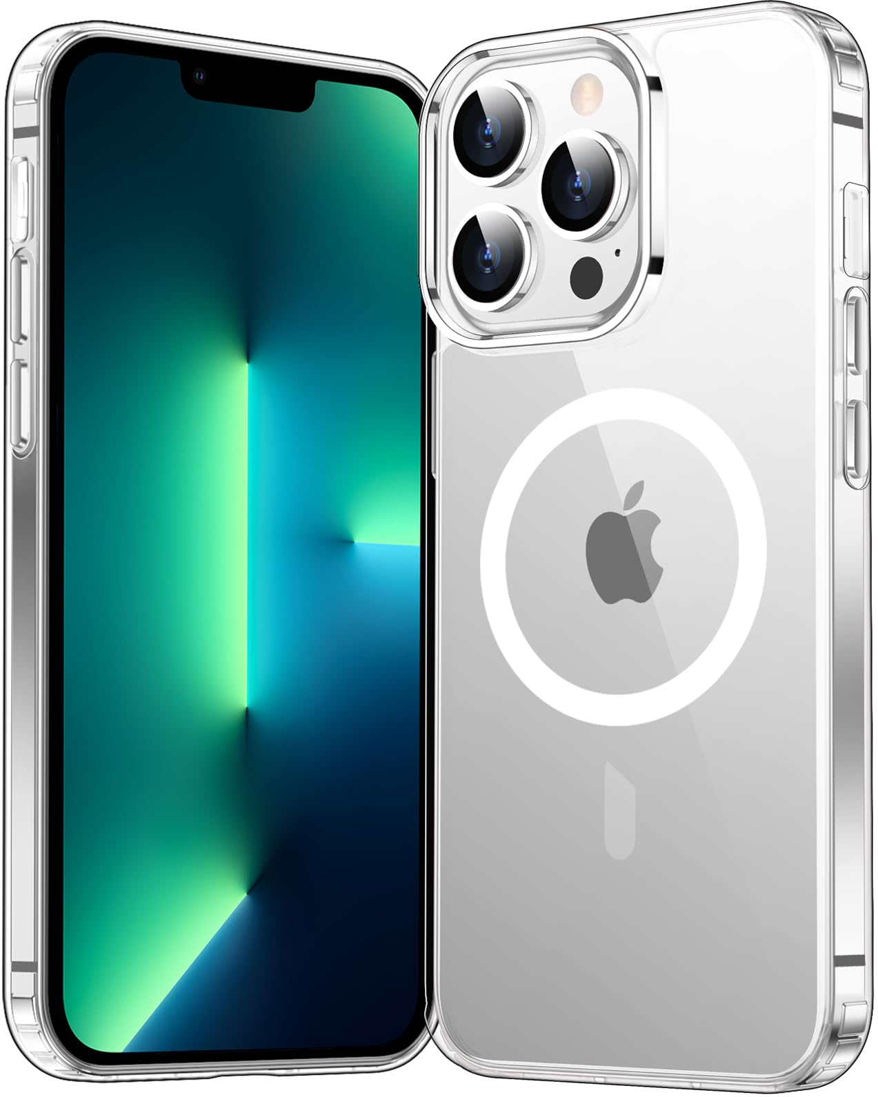 Temdan for iPhone 12 Case for iPhone 12 Pro Case,[Compatible with Magsafe][Not Yellowing] Slim Thin Shockproof Phone Case-Clear