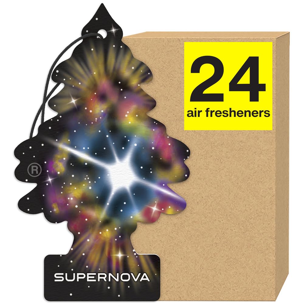 LITTLE TREES Air Fresheners Car Air Freshener. Hanging Tree Provides Long Lasting Scent for Auto or Home. Bayside Breeze, 24 Air Fresheners