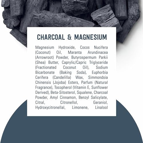 Schmidt's Aluminum-Free Vegan Deodorant Charcoal & Magnesium with 48 Hour Odor Protection, 2 Count for Women and Men, Natural Ingredients, Cruelty-Free, 2.65 oz, Pack of 2