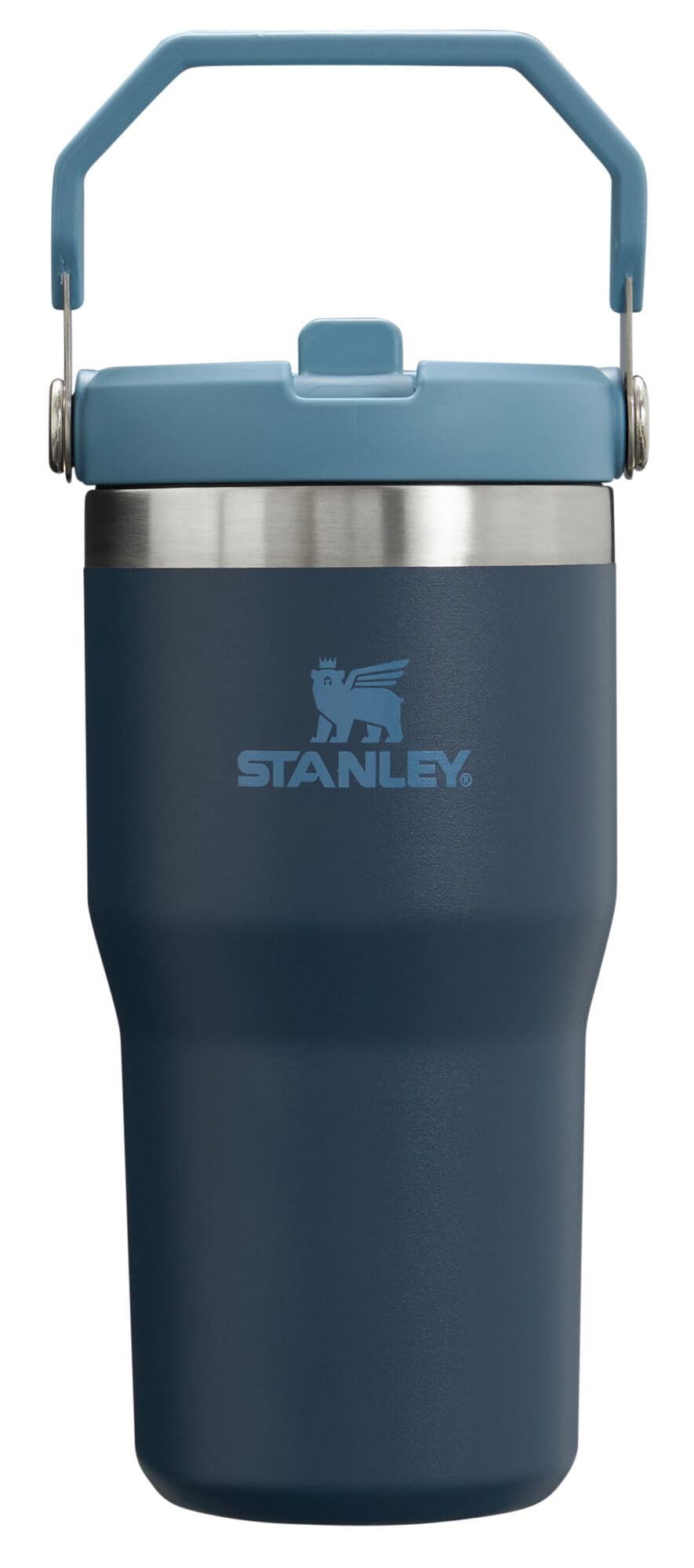 STANLEY IceFlow Stainless Steel Tumbler - Vacuum Insulated Water Bottle for Home, Office or Car Reusable Cup with Straw Leak Resistant Flip Cold for 12 Hours or Iced for 2 Days, Charcoal, 30OZ