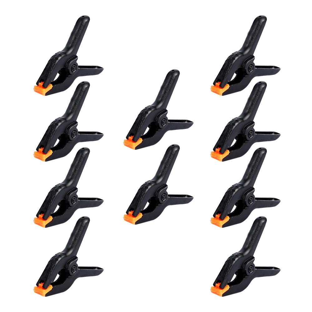 10 PCS 4.5 inch Professional Plastic Large Spring Clamps Heavy Duty for Crafts or Plastic Clips and Backdrop Clips Clamps for Backdrop Stand,Photography, Home Improvement and so onÃ¢ÂÂ¦