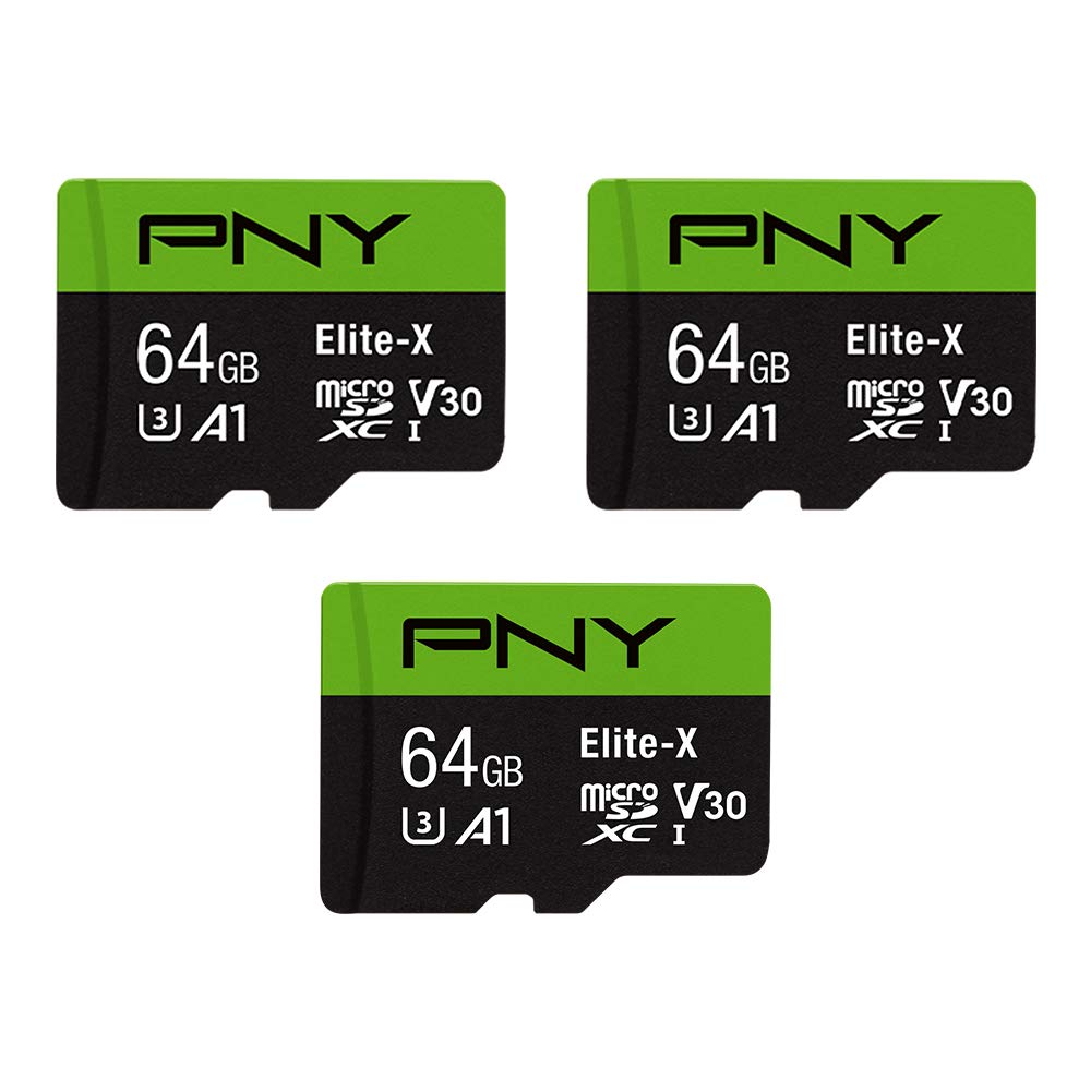 PNY 128GB Elite-X Class 10 U3 V30 microSDXC Flash Memory Card - 100MB/s, Class 10, U3, V30, A1, 4K UHD, Full HD, UHS-I, microSD