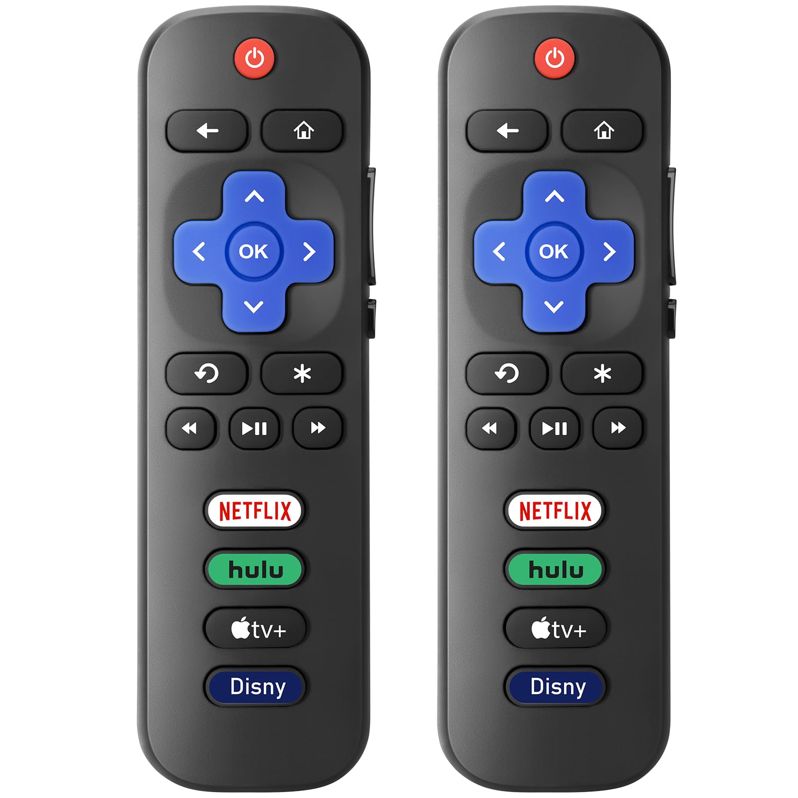 Pack of 2 New Replacement for All Roku TV Remote,Compatible for All TCL-ONN-Hisense-Roku TV Remote
