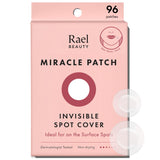 Rael Pimple Patches, Miracle Invisible Spot Cover - Hydrocolloid Acne Patch for Face, Blemishes, Zits Absorbing Patch, Breakouts Spot Treatment for Skin Care, Facial Sticker, 2 Sizes (96 Count)