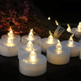 MINXIN Battery Operated Tea Lights Candles: 24 Pack Realistic and Bright Flickering Holiday Gift Flameless Candles LED Electric Tea Candles for Seasonal & Festival Party Home Decoration (Warm White)