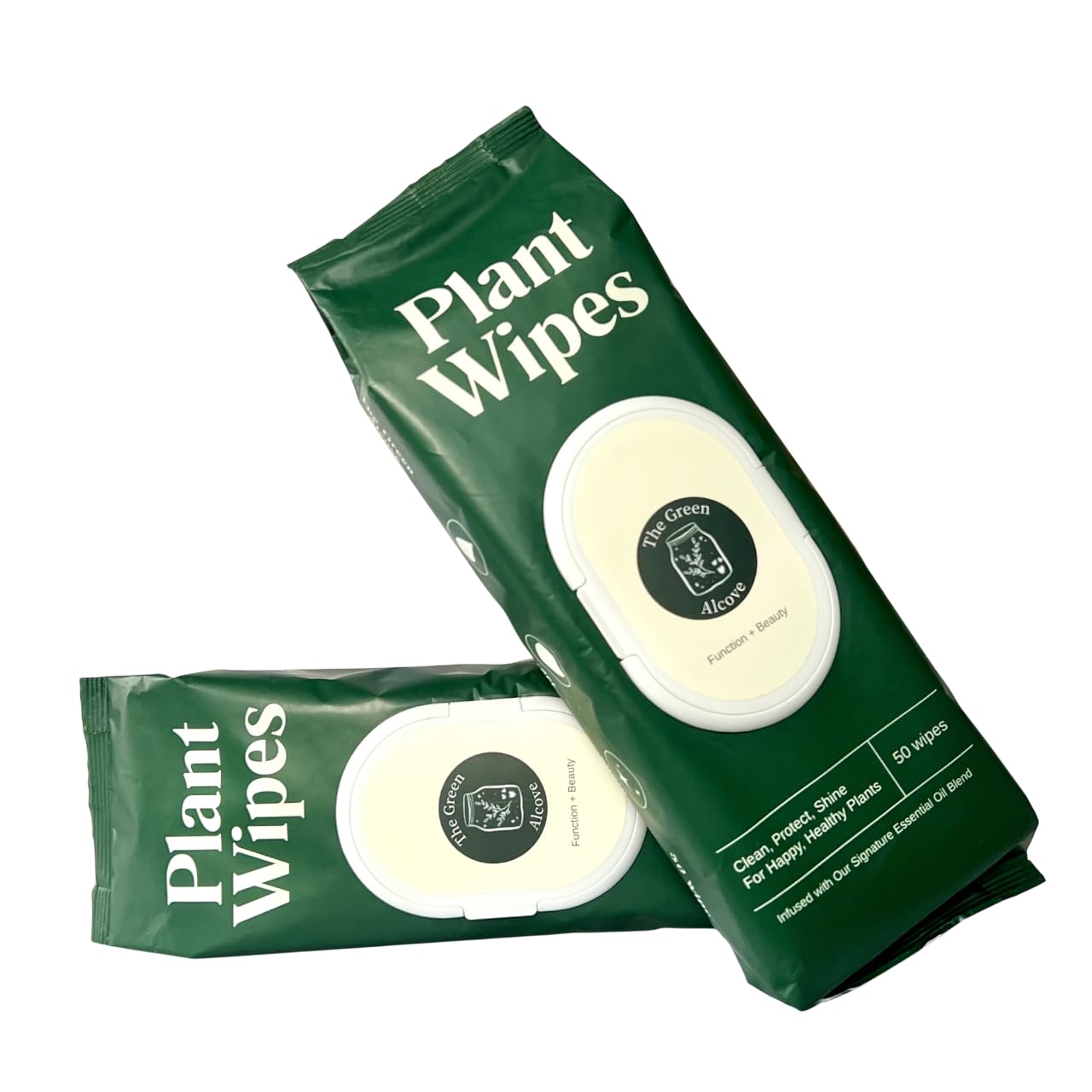 Green Alcove Pflanzenblattreiniger & Blattglanz, Pflanzenreiniger | 2er-Pack mit 50 Stück (insgesamt 100 Stück)