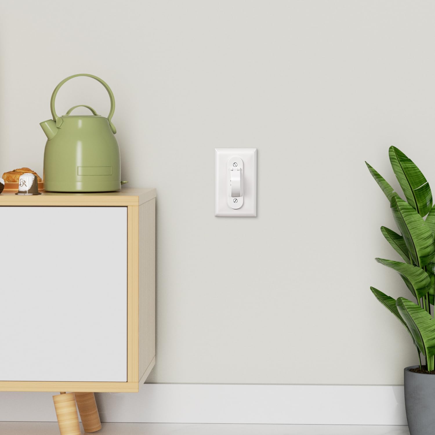 Wall Switch Guard, Child Proof Light Switch Cover Guard | Toggle Style | Light Switch Protection | Keep Toggle Switch in On or Off Position | 1 Pack, White
