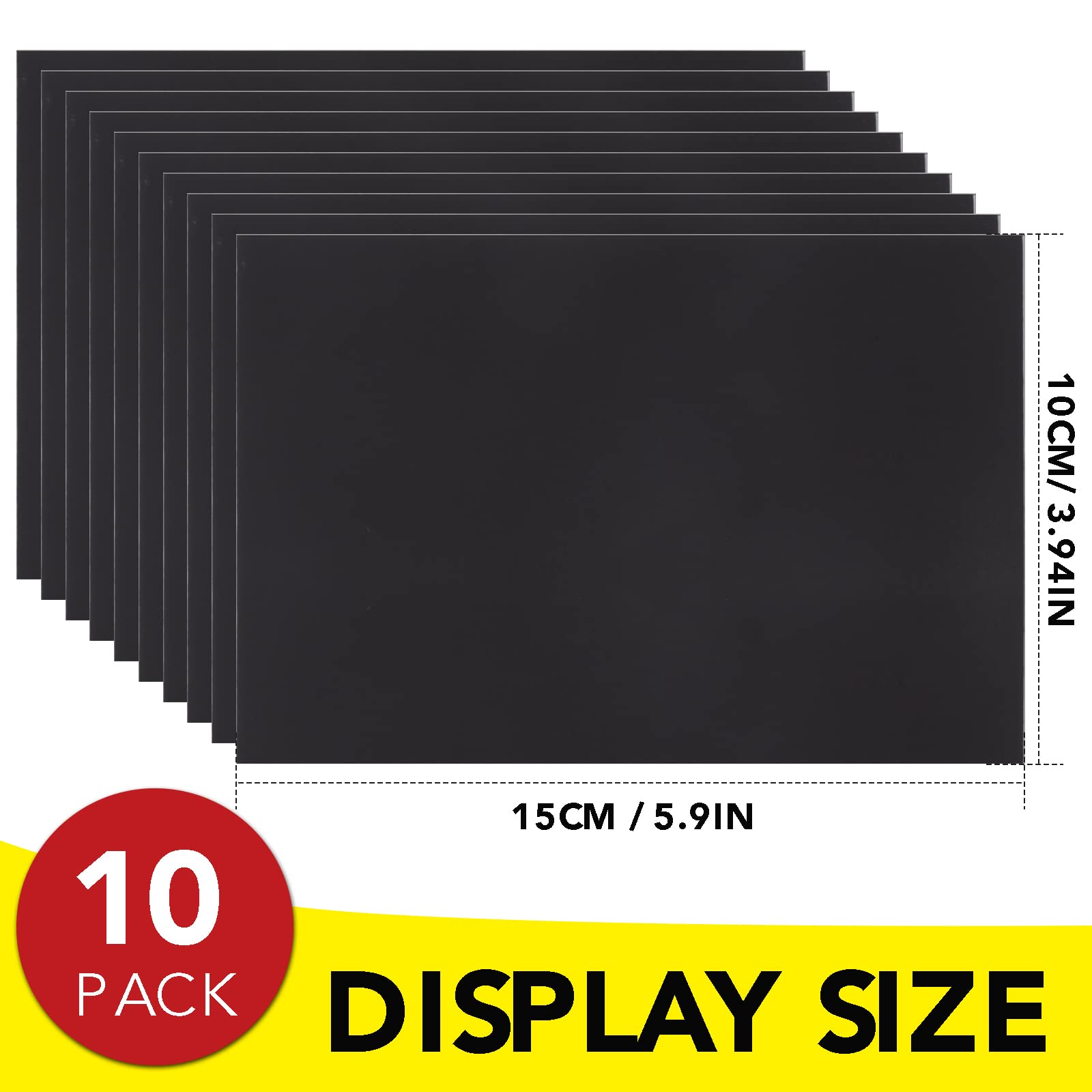 DIYMAG Magnetic Adhesive Sheets, 4" x 6" 10 Pack Cuttable Magnets Flexible Magnet Sheets with Adhesive for Crafts Photos Classroom Decorations Easy Peel and Stickers for Planning and Organization